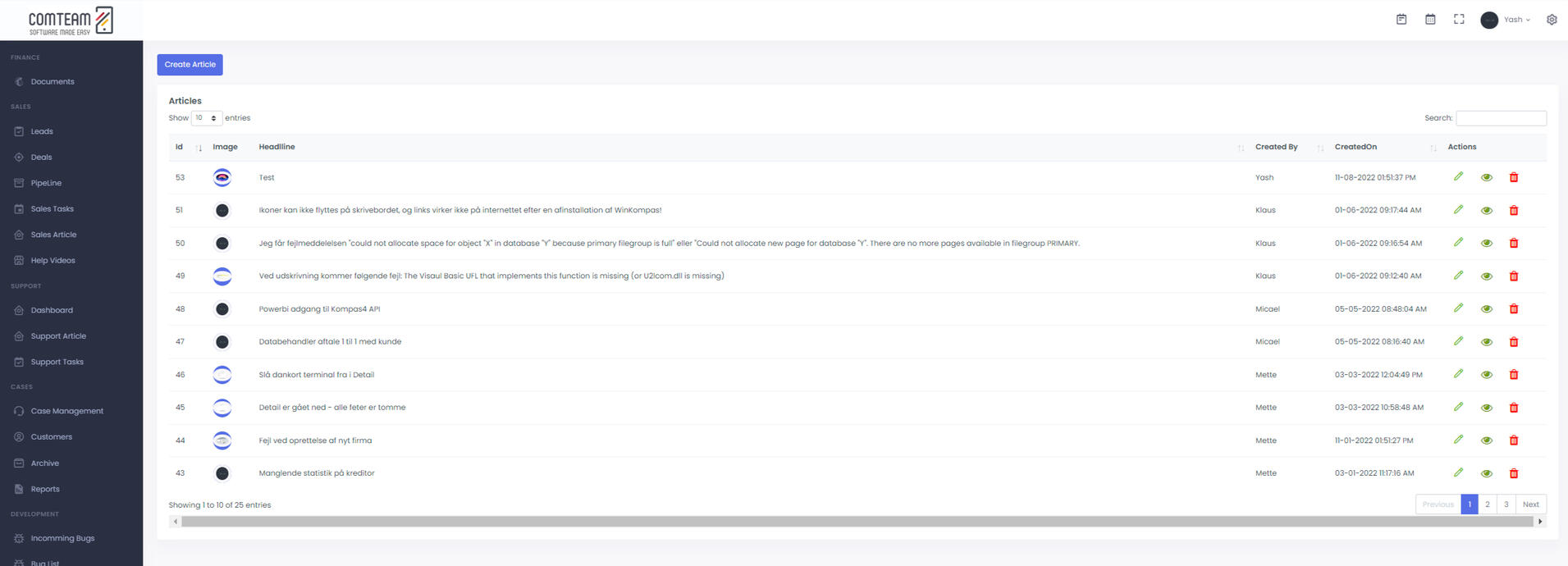 Phoenix CRM (Dot Net Core)